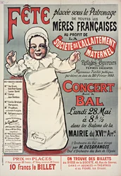 Plakat til den franske mors dag i 1906,
